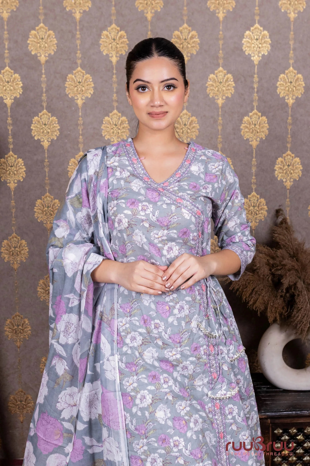 Ang Rakha-Style 60’s Cotton Printed Ladies Suit.
