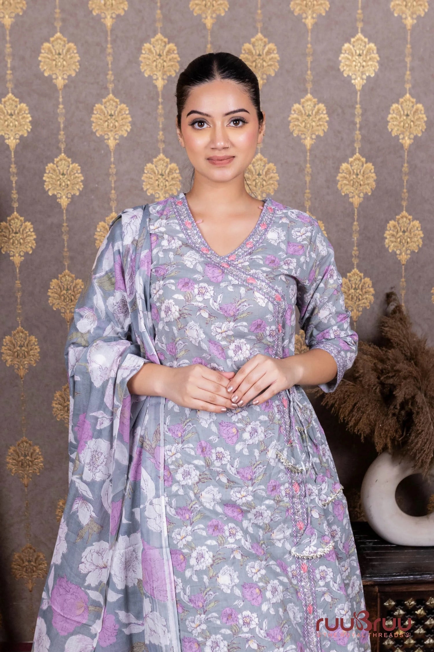 Ang Rakha-Style 60’s Cotton Printed Ladies Suit.
