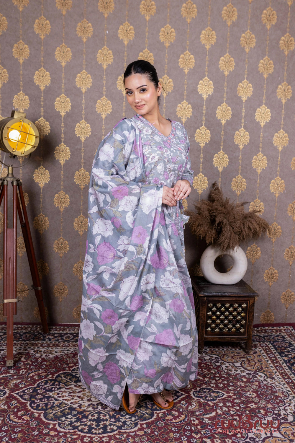 Ang Rakha-Style 60’s Cotton Printed Ladies Suit.