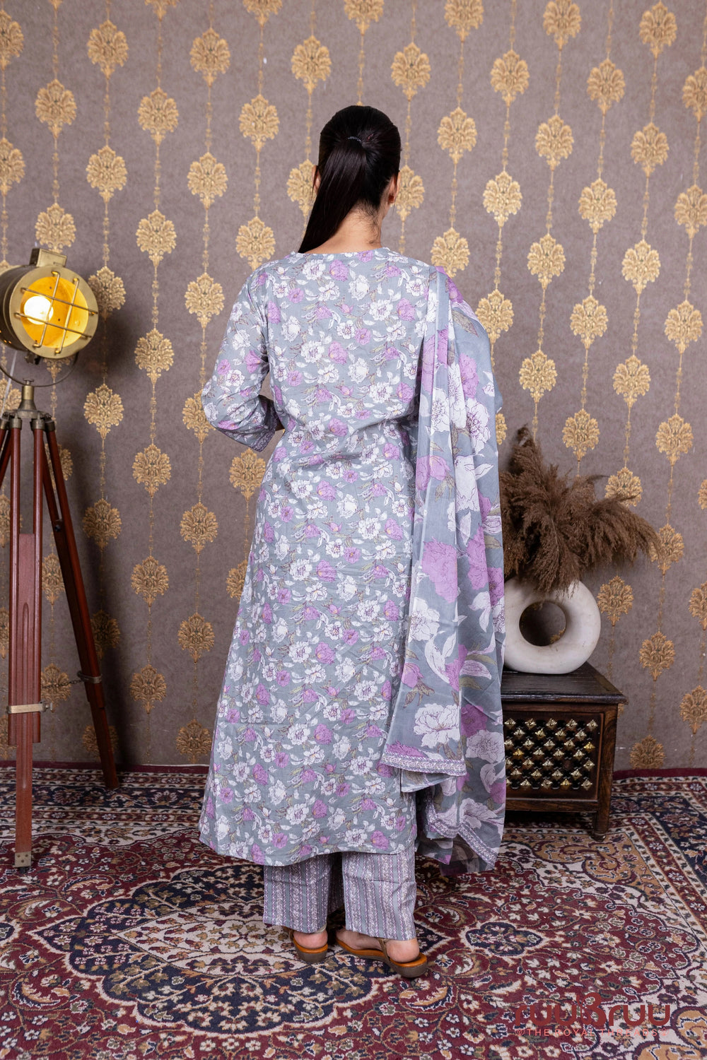 Ang Rakha-Style 60’s Cotton Printed Ladies Suit.