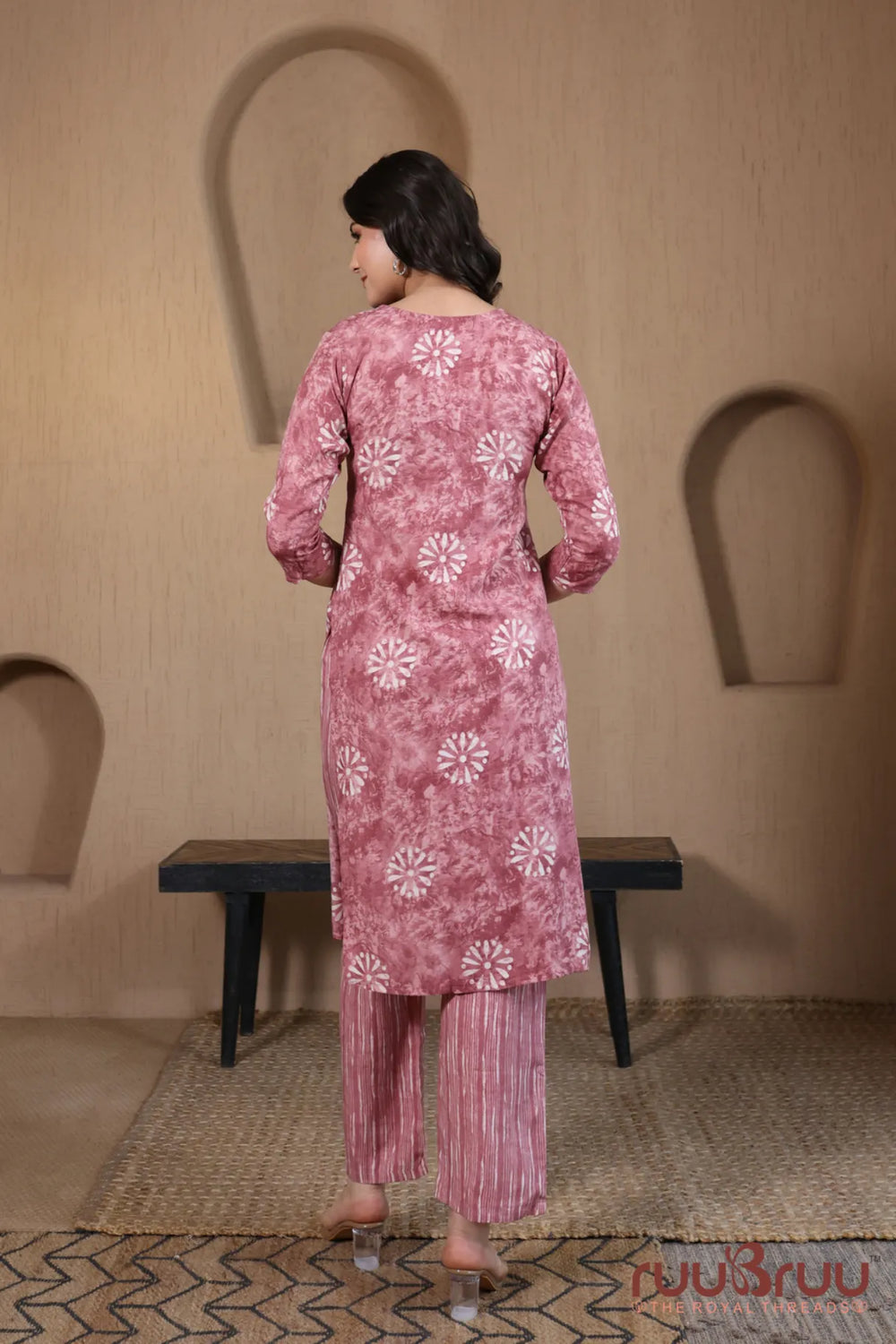 Malai Cotton 3 Pcs Suit with elegant yoke embroidery.