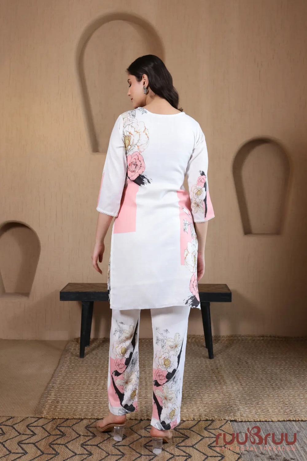 100% Cotton Linen Cord Set with Digital Print 2.