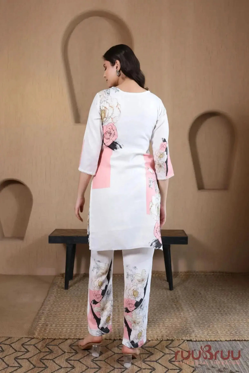 100% Cotton Linen Cord Set with Digital Print 2.