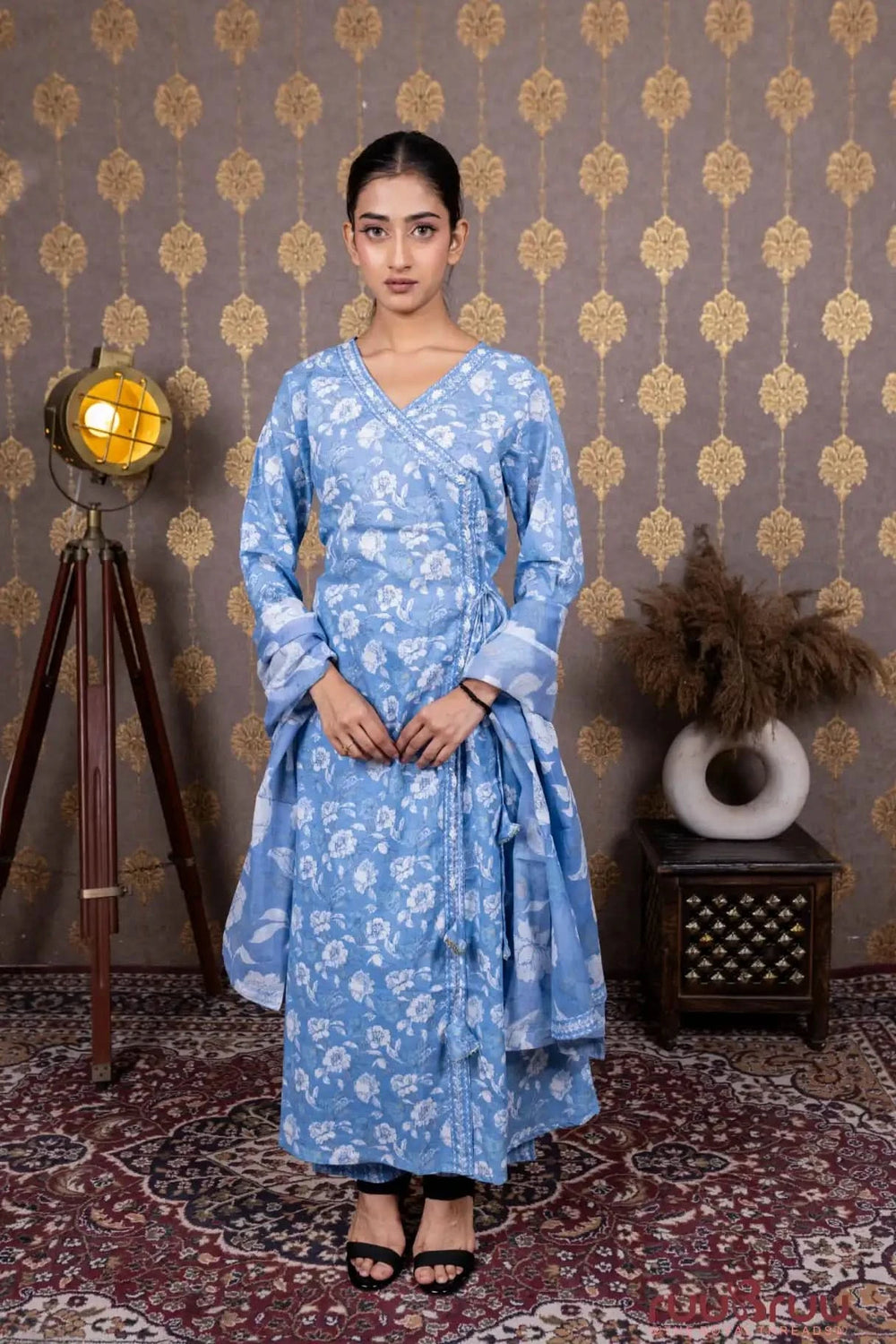 Ang Rakha-Style 60’s Cotton Printed Ladies Suit.