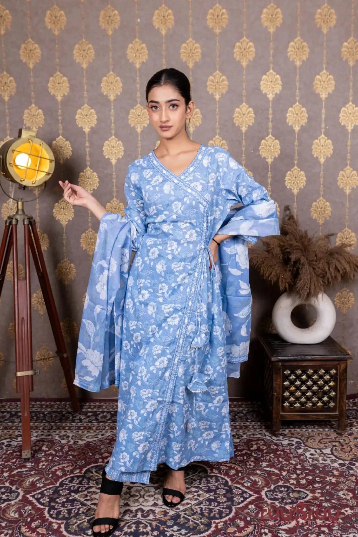Ang Rakha-Style 60’s Cotton Printed Ladies Suit.