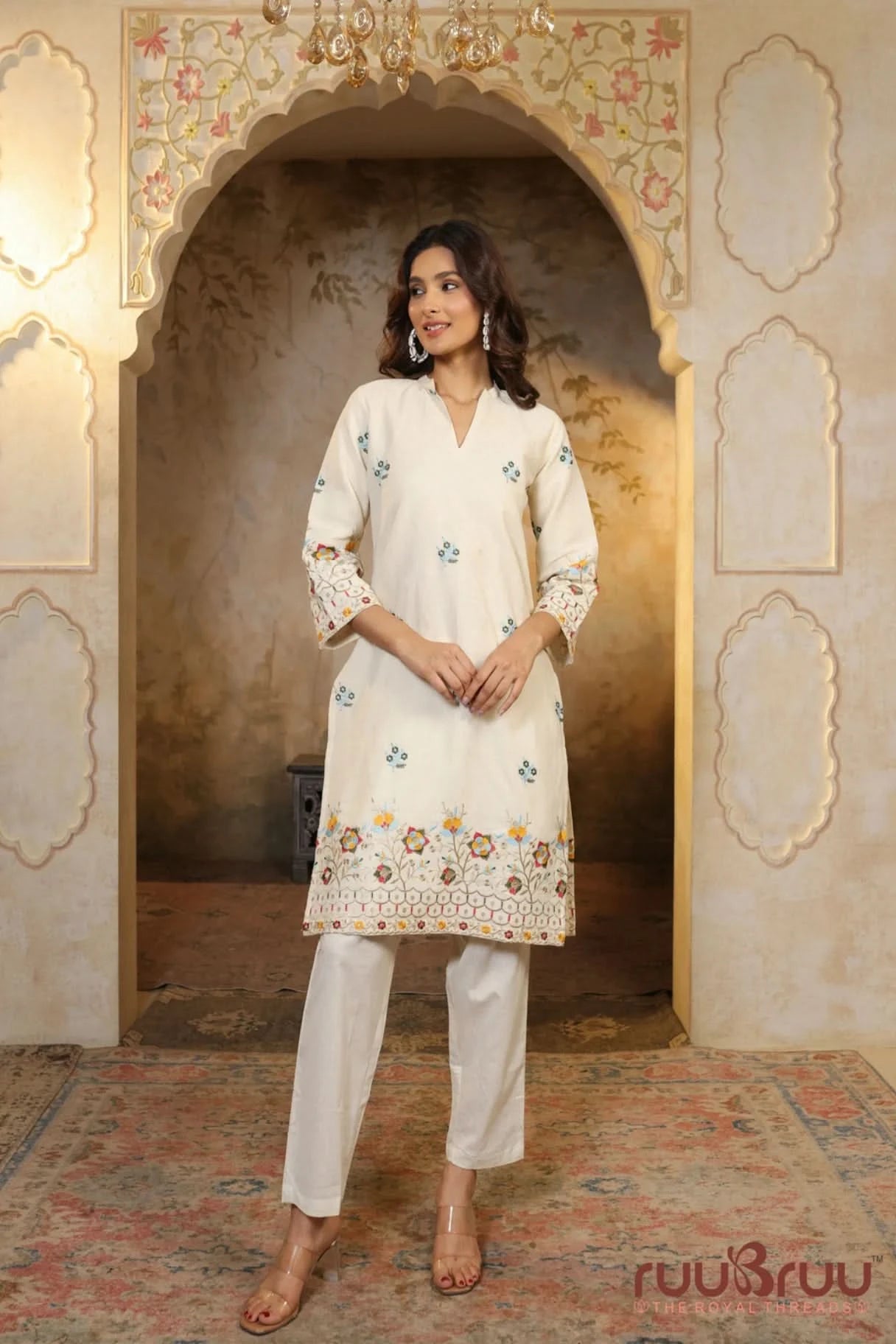 Premium Heavy Embroidered Cotton Cord Set