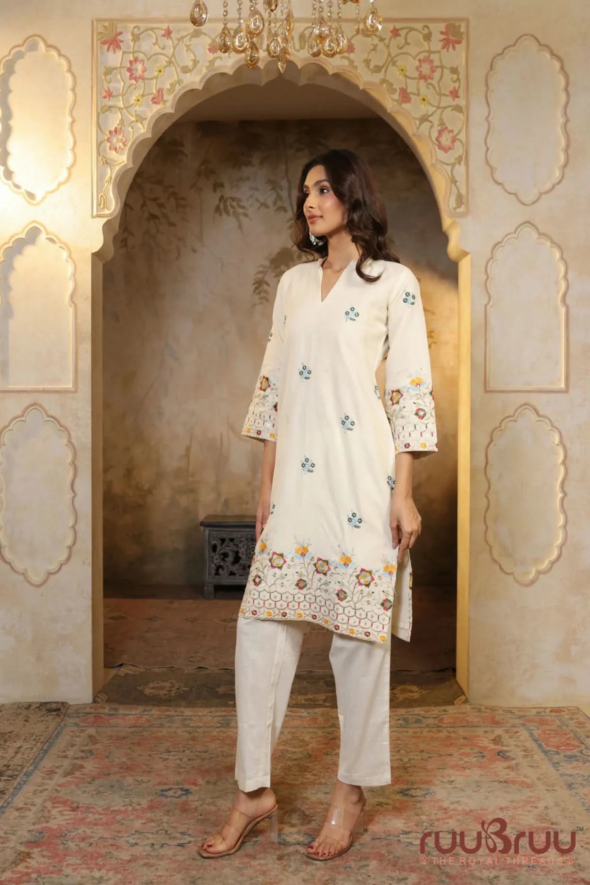 Premium Heavy Embroidered Cotton Cord Set
