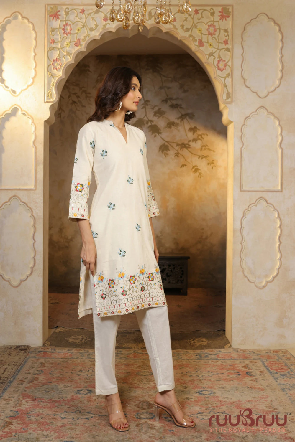 Premium Heavy Embroidered Cotton Cord Set