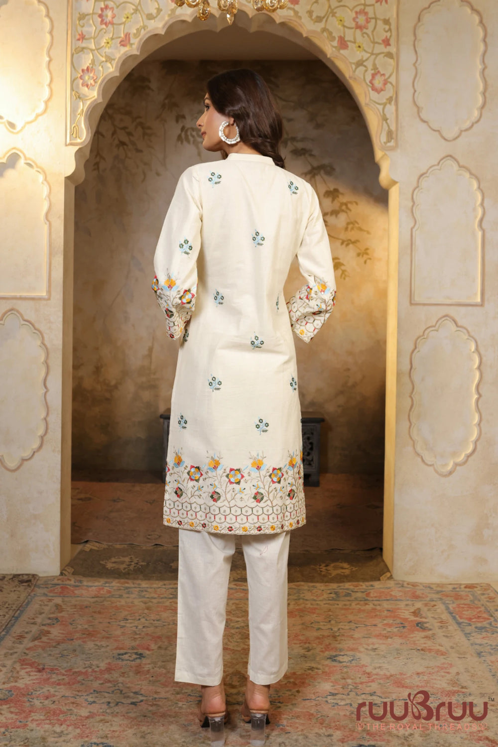 Premium Heavy Embroidered Cotton Cord Set