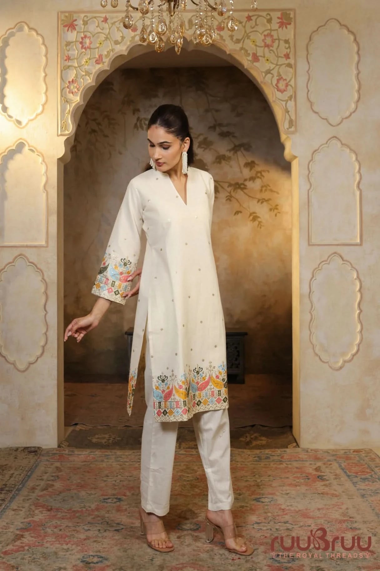 Premium Heavy Embroidered Cotton Cord Set 2.