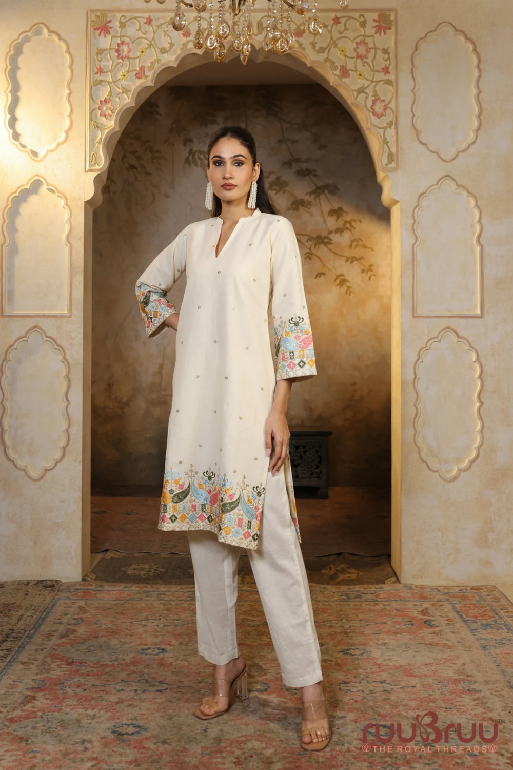 Premium Heavy Embroidered Cotton Cord Set 2.
