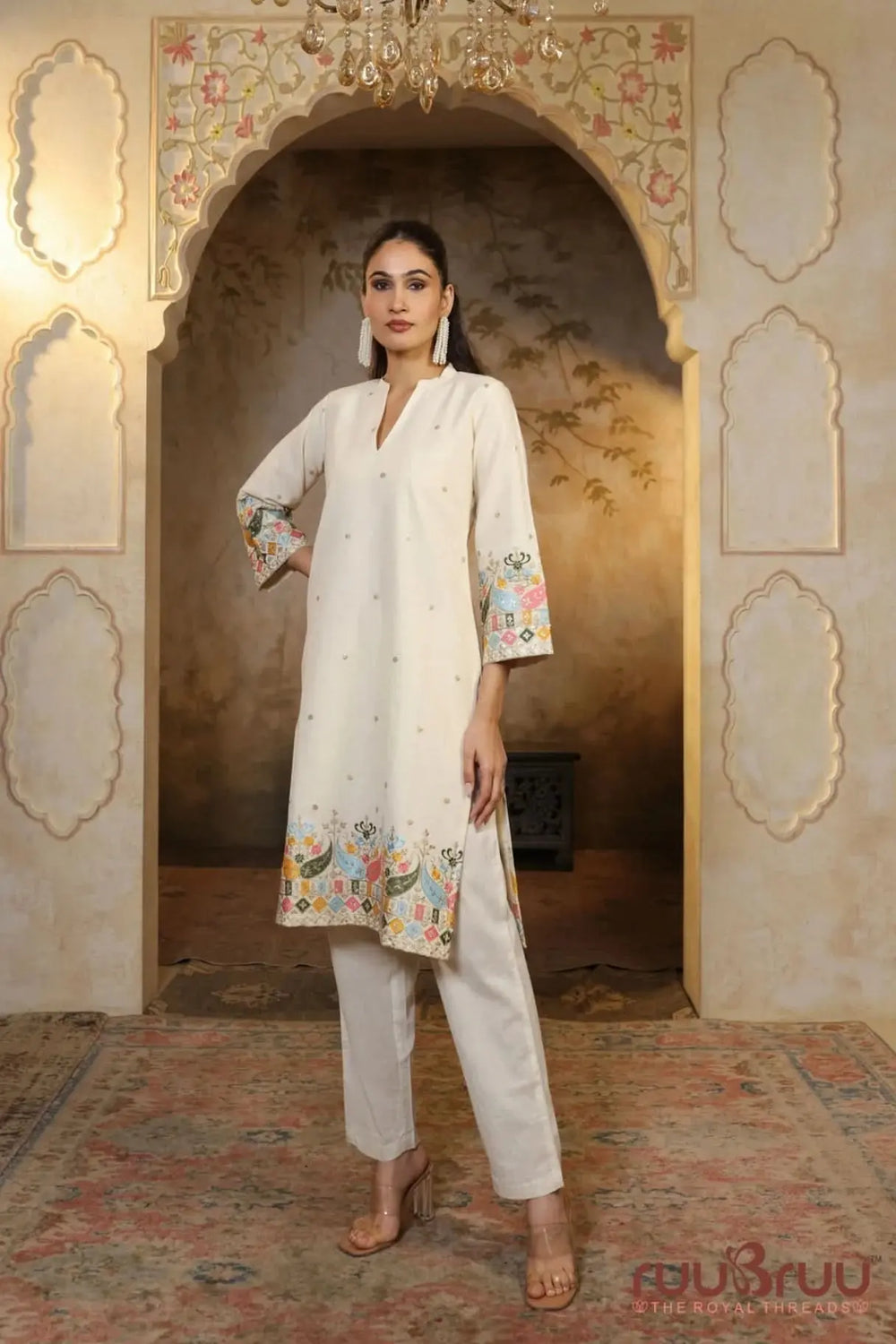 Premium Heavy Embroidered Cotton Cord Set 2.