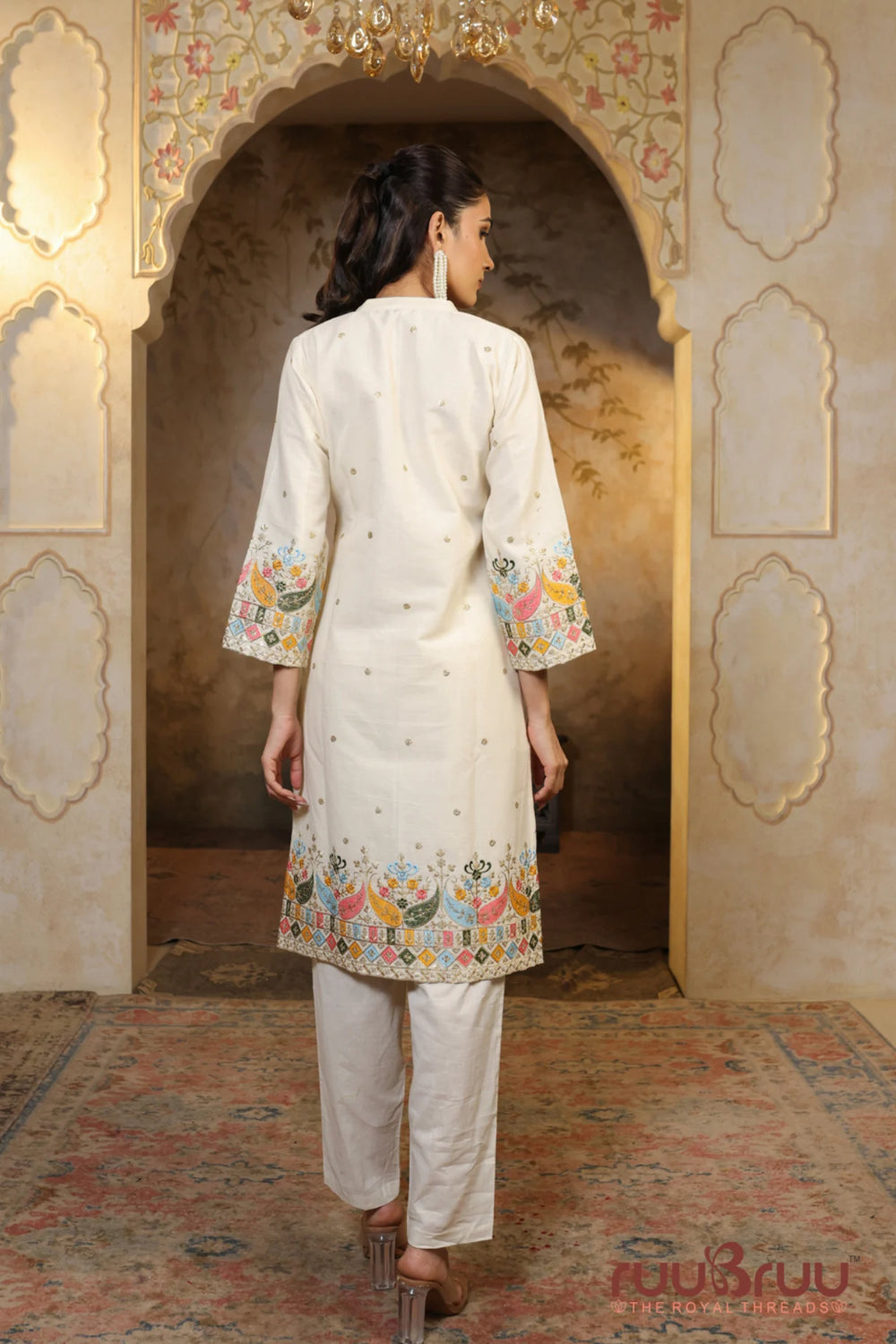 Premium Heavy Embroidered Cotton Cord Set 2.