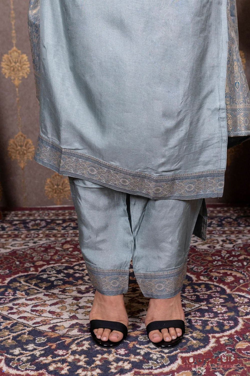 Pure Viscose Silk Ladies Suit with Jacquard Dupatta.