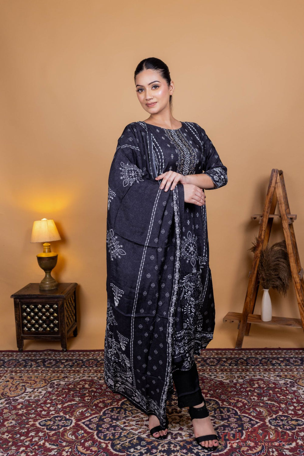 Pure Masleen Ladies Suit with Digital Print.
