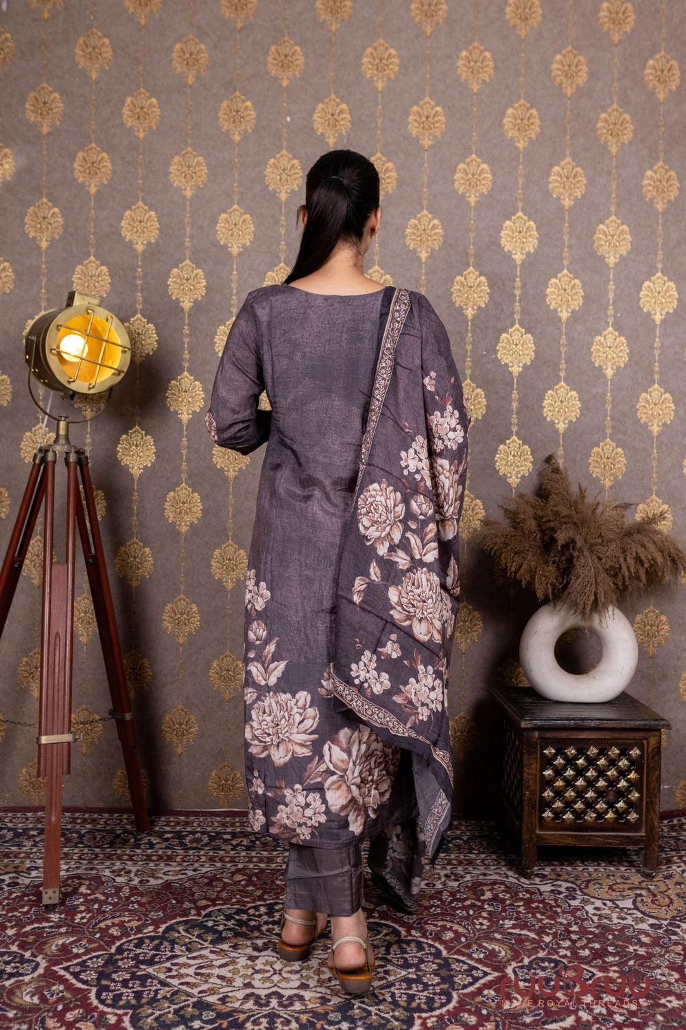 Pure Masleen Ladies Suit with Digital Print.