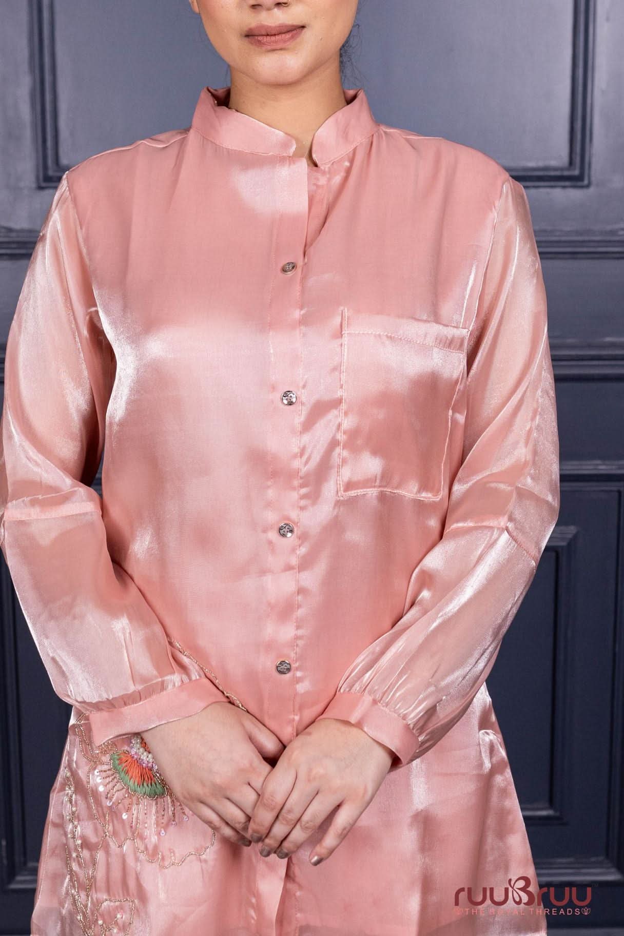 Premium Viscose Silk Cord Set with Designer Culottes-Style Pant